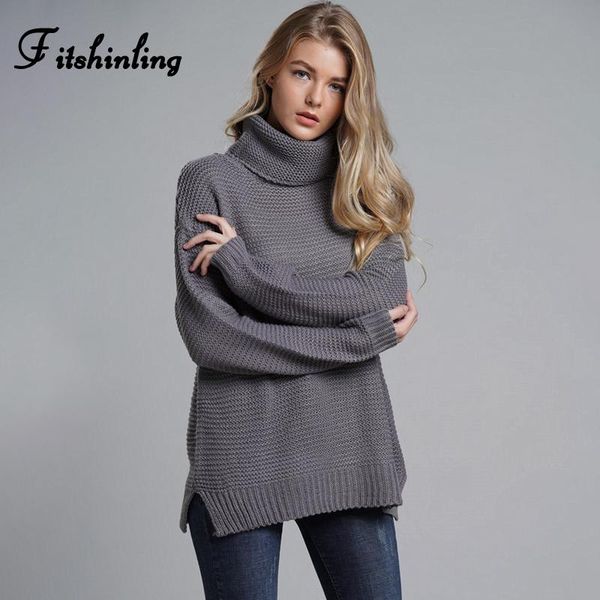 

women's sweaters fitshinling fashion woman winter sweater 2021 knitwear 6 colors solid turtleneck and pullovers jumper, White;black