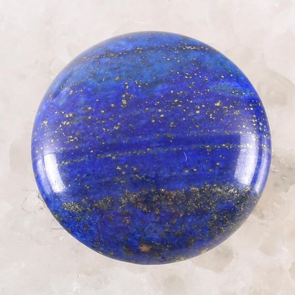 

other 2pcs/lot 30mm round cab cabochon natural gem stone blue lapis no drilled hole bead for jewelry making bracelet earring k1094