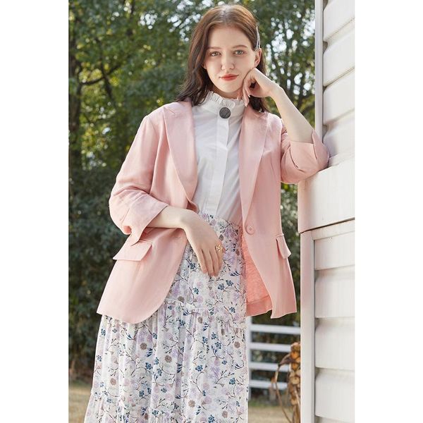 

women's suits & blazers 2021 lapel suit women's jacket zaraing loose and simple style american female coat winter, White;black