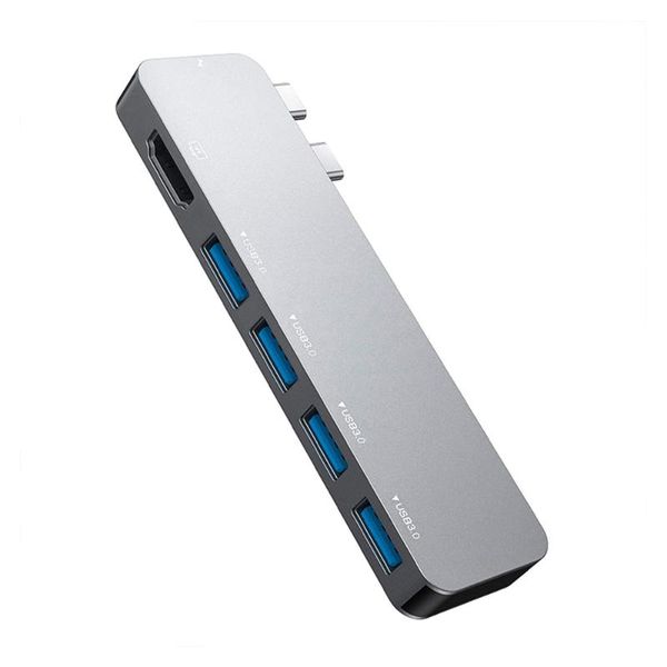 

hubs 6 in 1 type-c hub pd hd-mi(4k) usb3.0* 4 docking station usb port c 3.0 with