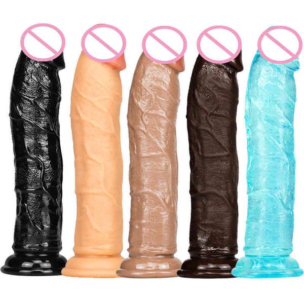 NXY Dildos Brinquedos Anais Reto Geral Sem Ovo Cristal Simulação Transparente Vestindo Dispositivo de Masturbação Lésbica Falso Adulto 0225