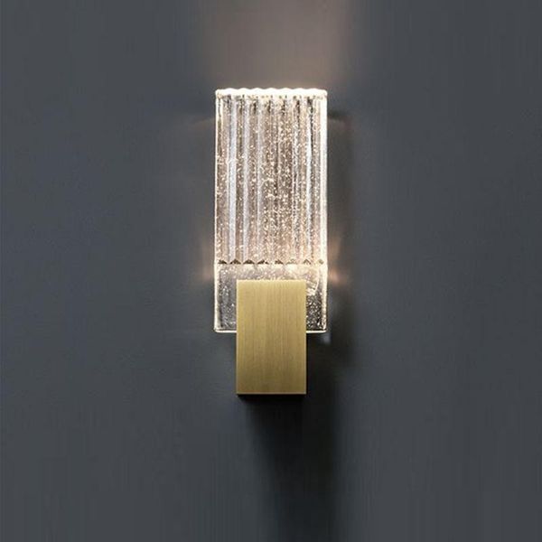 

crystal wall lamp american art hardware bedside bedroom study designer model room wall lamp