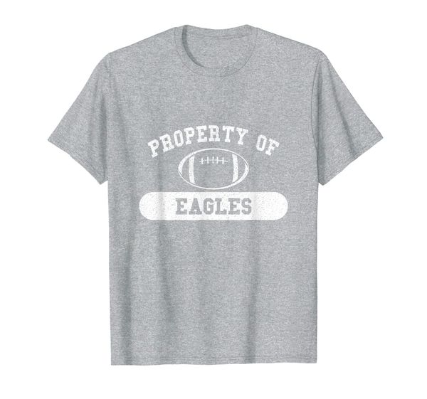

Property of Eagles Football T-Shirt, White;black