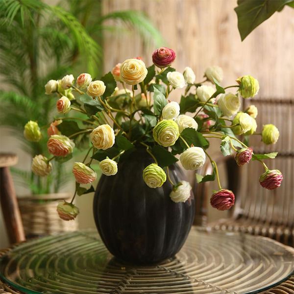 

decorative flowers & wreaths artificial lu lian flower wedding home decorations fake silk diy indoor ornament supplies emulate plant pograph