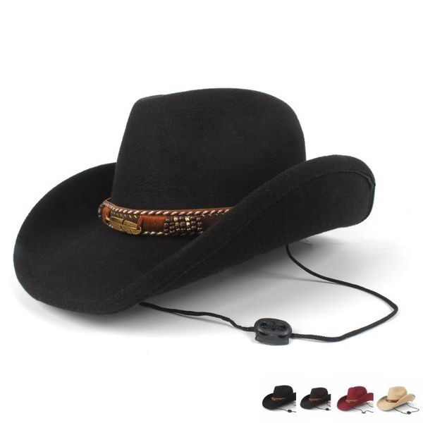 

cloches fashion women men wool hollow western cowboy hat lady gentleman outblack sombrero hombre jazz cap felt fedora, Blue;gray