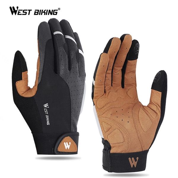 

cycling gloves coolchange bike glove full finger men women shockproof road mountain bicycle mtb riding biking motorcycle, Black