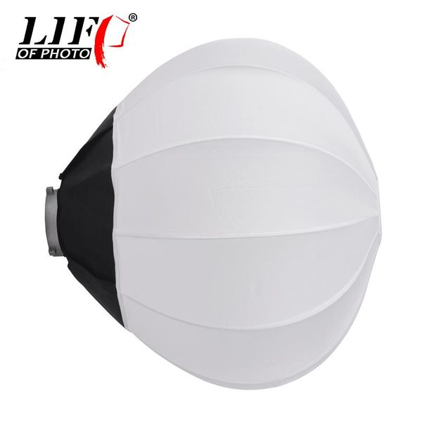 

45cm/ 17.7in lantern style foldable softbox studio lighting spherical soft box speedlite strobe flash light pgraphy bowens
