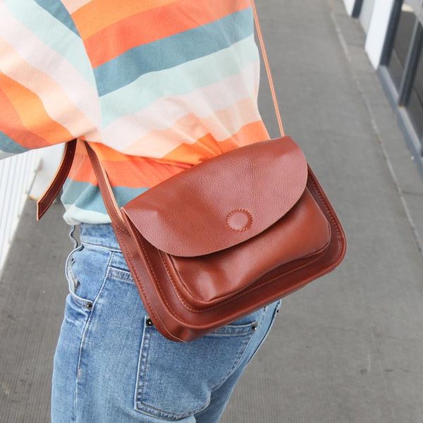 

cross body retro women messenger bags crossbody for ladies 2021 genuine leather handbag female solid color daily shoulder satchel