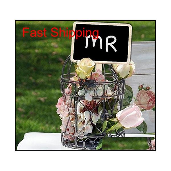 

vintage florist chalkboard bucket price tags rustic garden plant label wooden marker tags stand blackboard wedding jllwki dh_niceshop