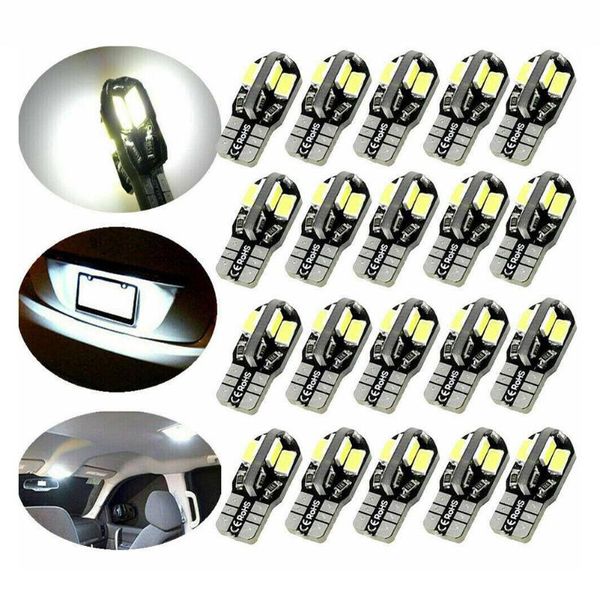 

emergency lights car side wedge light bulb 194 168 501 w5w 147 152 158 159 161 184 192 193 259 bright white 5730 smd 8 led