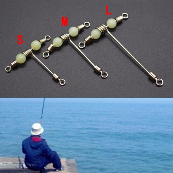 

3-way tackle connector swivels rolling swivelsluminous fishing swivels rolling sea luminous fishing accessories