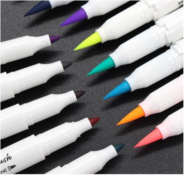 

mildliner double headed highlighter soft brush painting drawing pen color marker pen office school supplies japanese st qyldcs