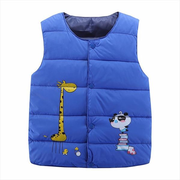 

autumn winter childrens vest for girls sleeveless jacket giraffe pattern baby boys cotton waistcoat lightweight kids outerwear, Camo