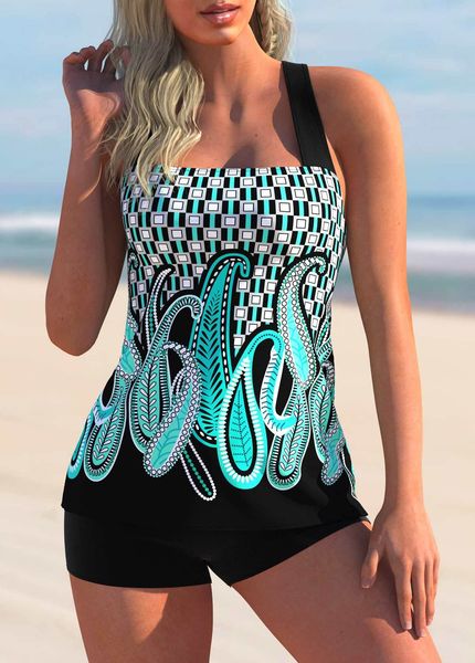 

2021 printed swimsuit female slim back beach rort bikini swimsuit suit, Red;black