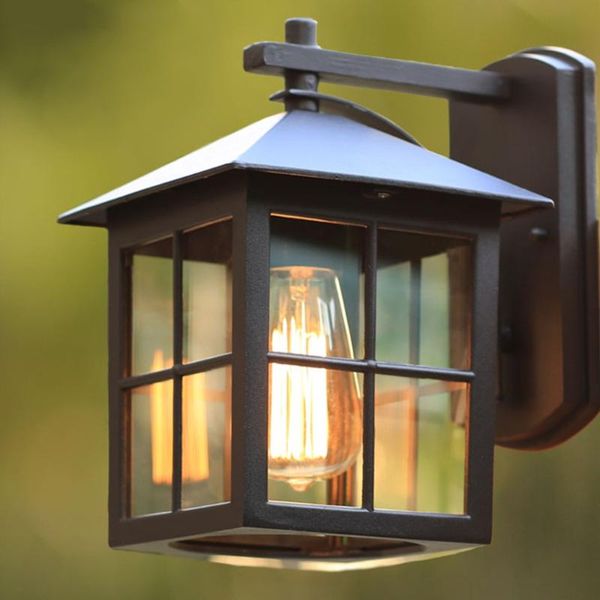 

outdoor wall lamps american village chinese-style simple modern waterproof lamp living room balcony retro warehouse creative