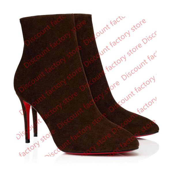 

women stiletto heels boots evening dress party pumps boot luxurys designers red bottom high heels boots eloise booty ing, Black
