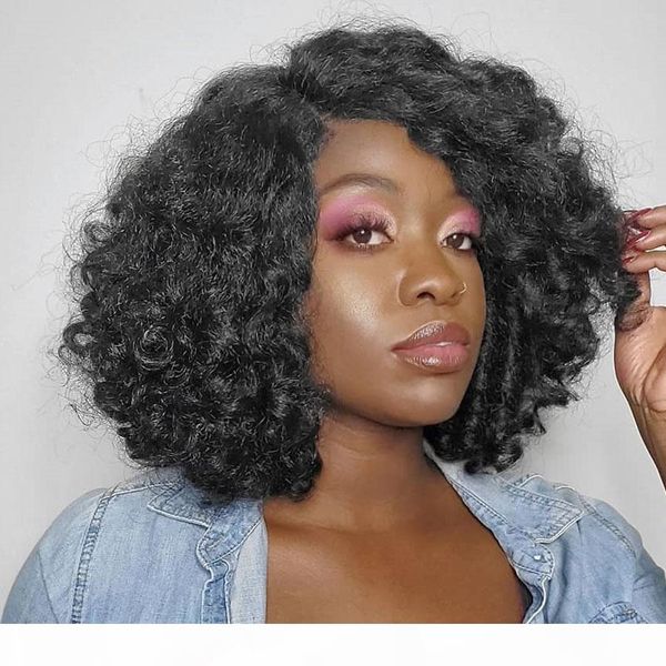 

360 lace frontal human hair wig with baby hair short bob glueless full lace brazilian 13x6 lace front wig pre pluck natural hairline, Black