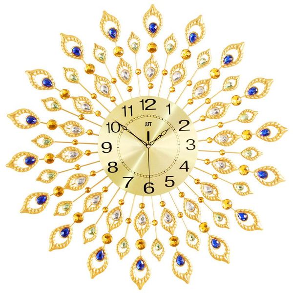 

wall clocks european style living room clock iron art creative decorative fashion peacock-shaped quartz