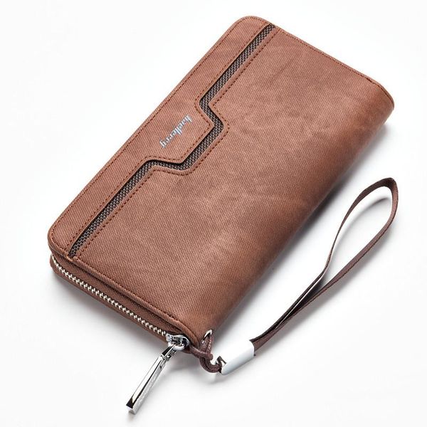 

wallets men's men long purse wallet male clutch pu leather zippers business coin, Red;black