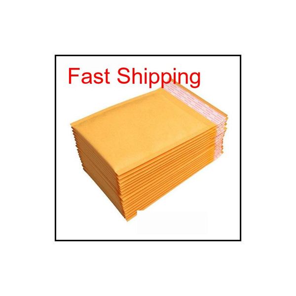 

170*210mm kraft paper bubble envelopes bags mailers padded shipping envelope with bubble mailing bag business supplies shipping qlsvv 7gkfs