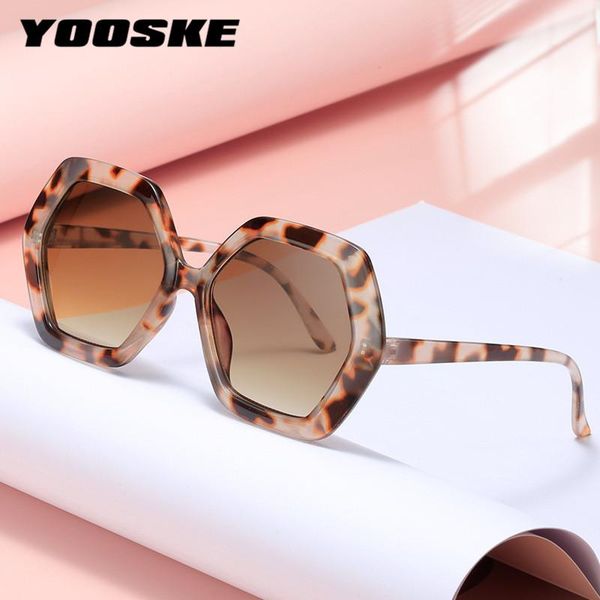 

sunglasses yooske hexagonal for women 2022 vintage frame men designer sun glasses female uv400, White;black