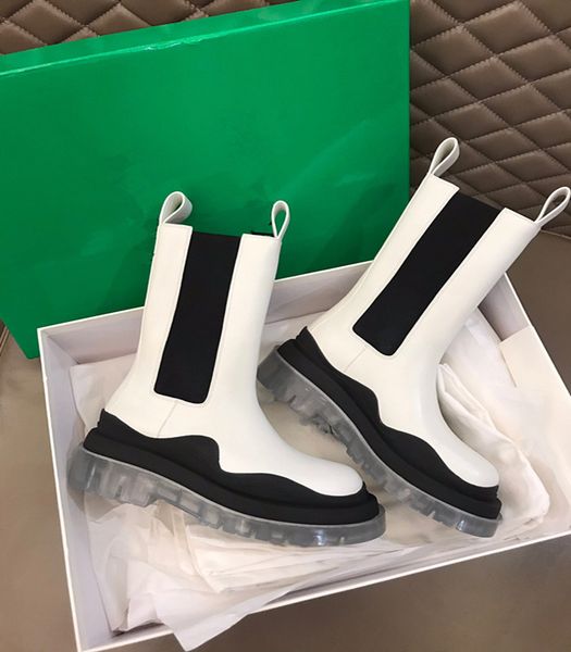 

40% discount send socks women designer boots martin tread slick lace up high thick sole elastic cloth boot real leather winter, Black