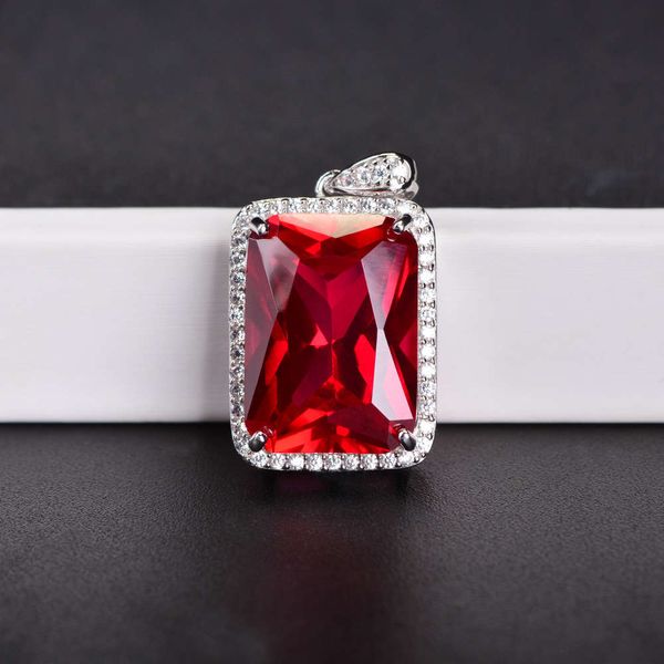 

hbp fashion luxury new hip hop style square net red pendant necklace, Silver