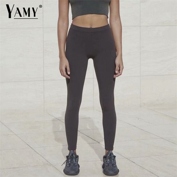 

winter vintage high waist leggings women fitness workout activewear korean fashion streetwear 211021, Black