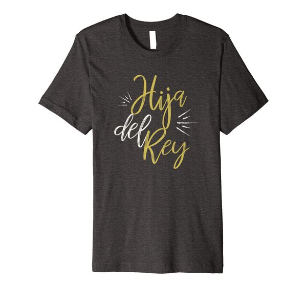 

spanish t shirts for christians | hija del rey camisa, White;black