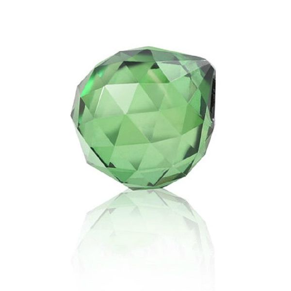 

15mm-40mm lt.green crystal hanging faceted ball crystal pendants for chandeliers beautiful glass lighting parts