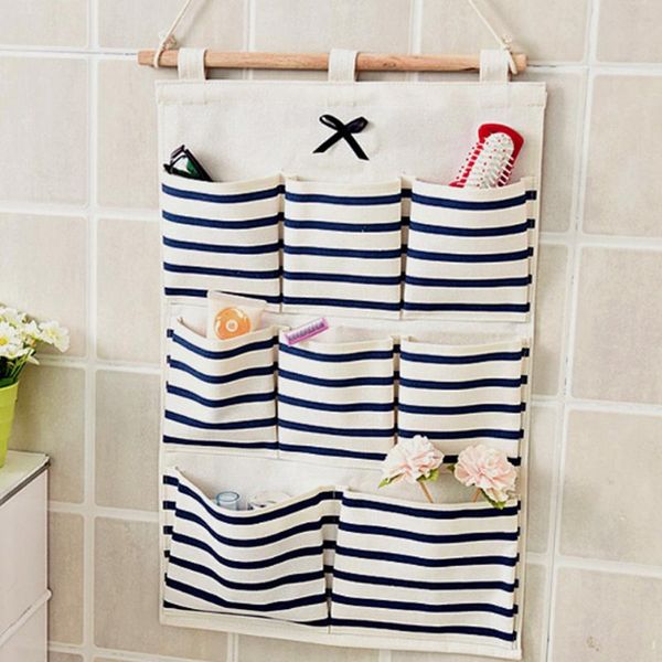 

storage boxes & bins creative hanging bag wall cotton linen large bathroom