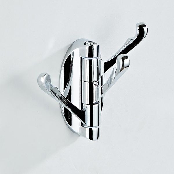 

robe hooks srj wall coat rack rotatable 3 hook 180 degree for bathroom kitchen zinc alloy towel hangers accessories