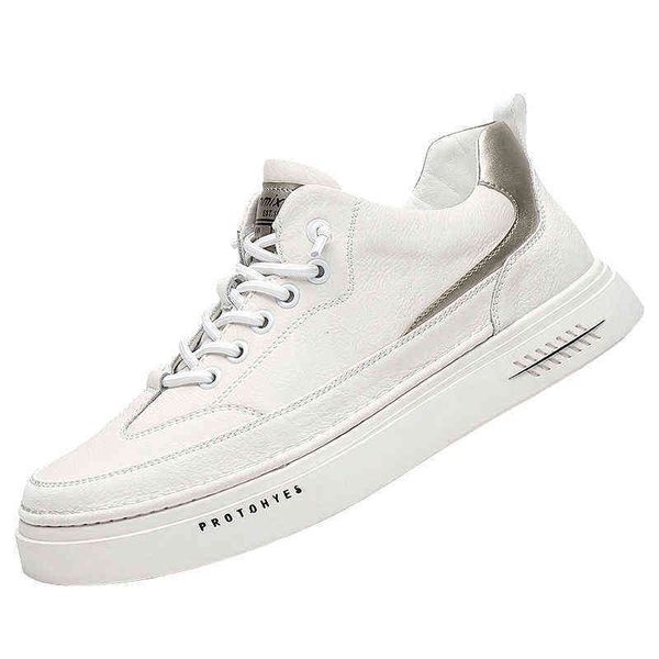 

casual sho men's flat spring korean fashion small white leather versatile