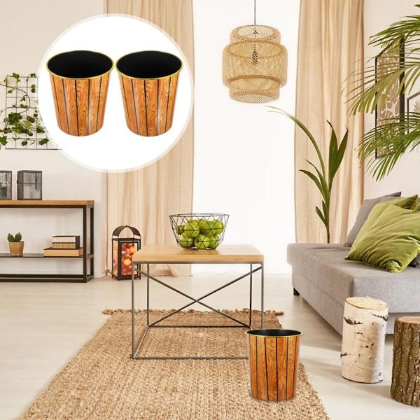 

waste bins 2pcs durable trash container living room rubbish holder decorative jar