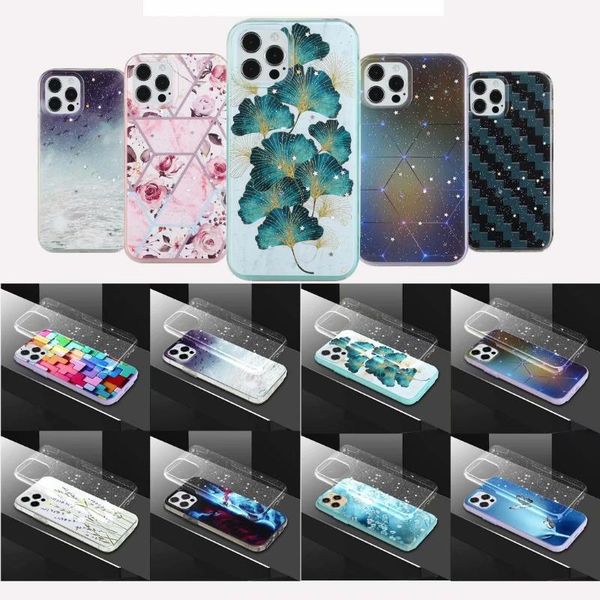 

cell phone pouches case for samsung a12 a32 a42 5g a52 a03sluminescent powder split body cute liquefacies pc + tpu two in one coque