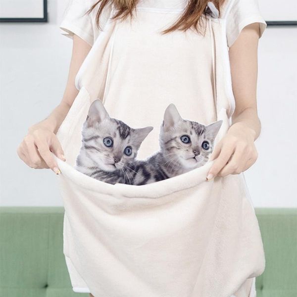 

cat carriers,crates & houses holder carrier apron velvet kitten sling accompany bag sleeping chest with pocket for holding