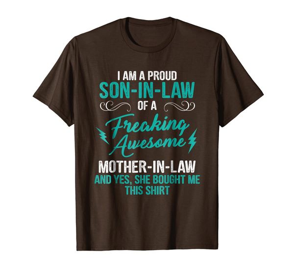 

I Am A Proud Son In Law Mother In Law T-Shirt, Mainly pictures