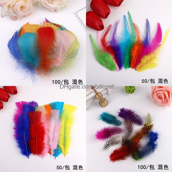 Decorazione per feste Decorazioni fai da te Piume per artigianato Matrimonio Bdenet Yiwu Capelli di perle galleggianti colorate miste Materiale per gioielli orecchio piatto Veet A jllkXK