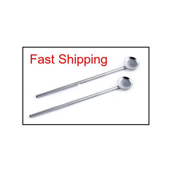 

fashion bar l supplies multifunctional stainless steel spoon drinking fruit straw stirring rod k0jwh 0h1ad