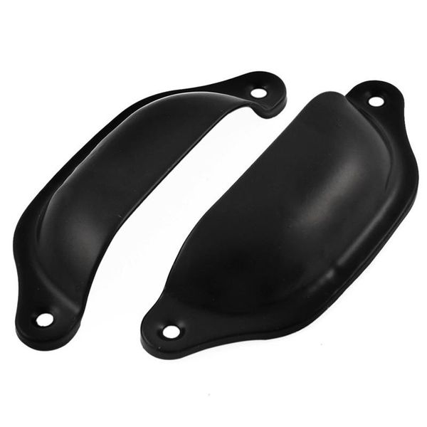 

handles & pulls drawer cabinet door vintage style metal pull knob black 2pcs