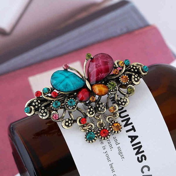 

chinese style products wind hair clip palace ancient costume ornament hollow tassel butterfly children's side pan