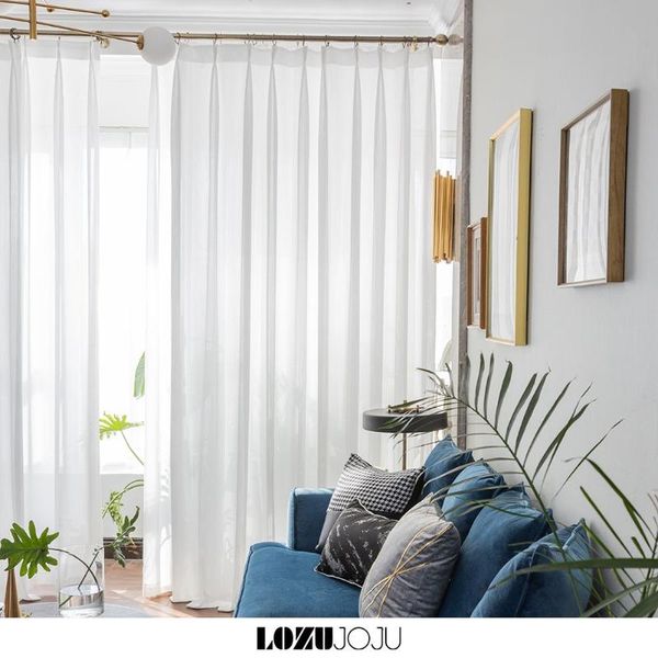 

lozujoju soft white tulle curtains for living room european style voile sheer window curtain for bedroom dining room