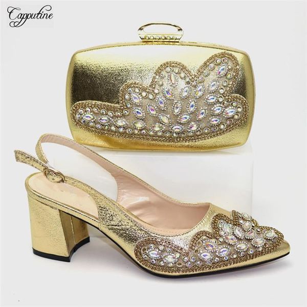 

dress shoes beautiful gold spring/autumn design pump with clutch bag set for wedding/party cr175, heel height 7.5cm, 5 color, Black