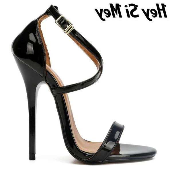 

with big size mother high-heeled shoes, Black