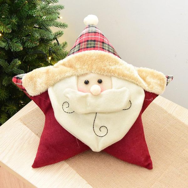 

pillow christmas cotton linen sofa printed cushion cover home decorative for car