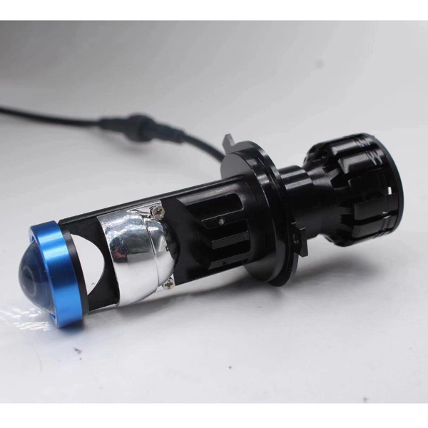 

car headlights 2pcs/set h4 9003 hi/lo beam led mini projector lens styling headlight bulbs automobile auto lamp light 6000k 12000lm