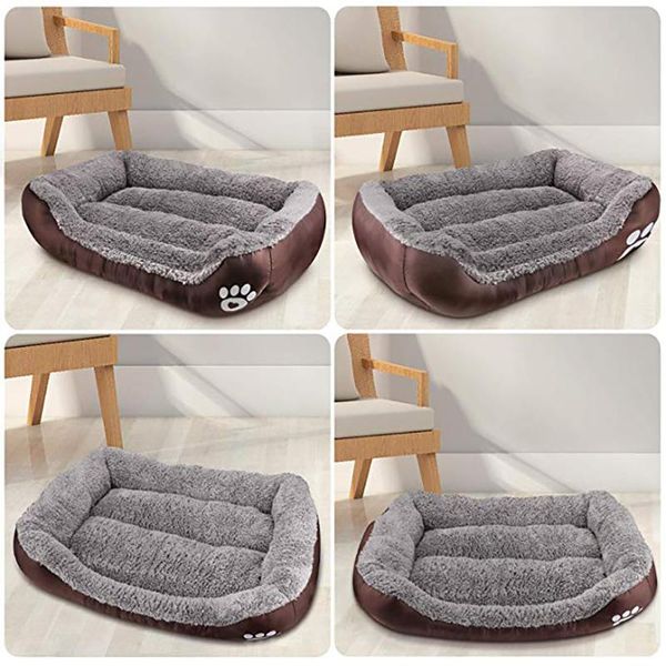 

large pet cat dog bed sleeping sofa warm cozy dog house soft fleece nest baskets house mat autumn winter waterproof kennel