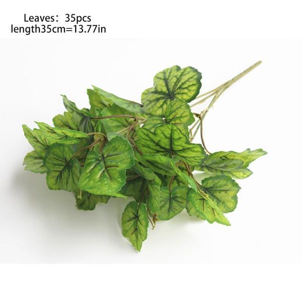 

decorative flowers & wreaths artificial leaf stem realistic cloth faux plant pographic props for home garden wedding party decor