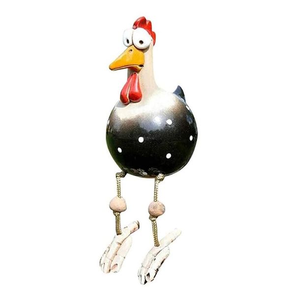 

novelty items ceramic chicken garden decoration animal figurine stake handmade ornament statue