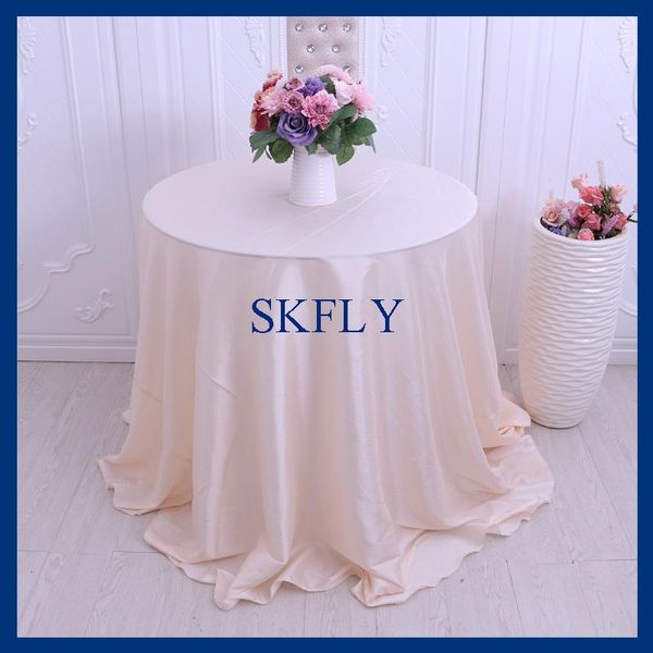 

cl016f nice wedding blush pink plain satin round table cloth